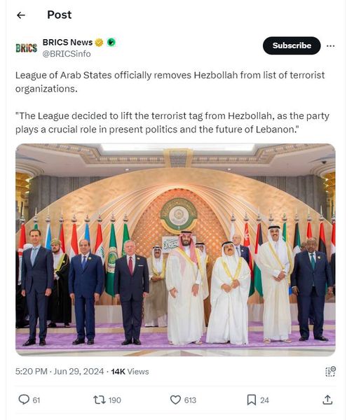 LAS Avterroriserar Hizbollah