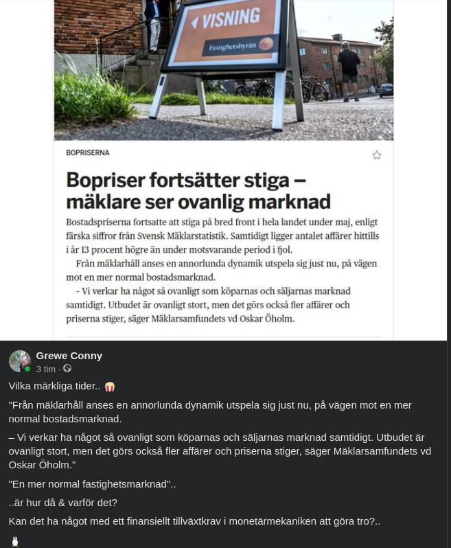 Ovanlig Bostadsmarknad