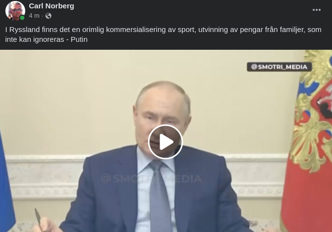 Rysk Sportkommersialisering Kan Inte Ignoreras