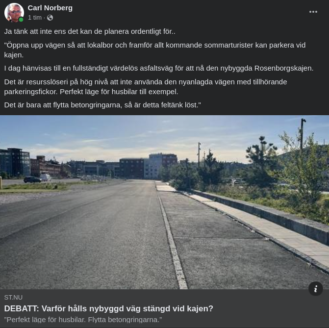 Nybyggd & Avstängd Kajväg