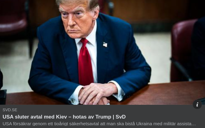 Amerikanskt Säkerhetsavtal Med Ukraina