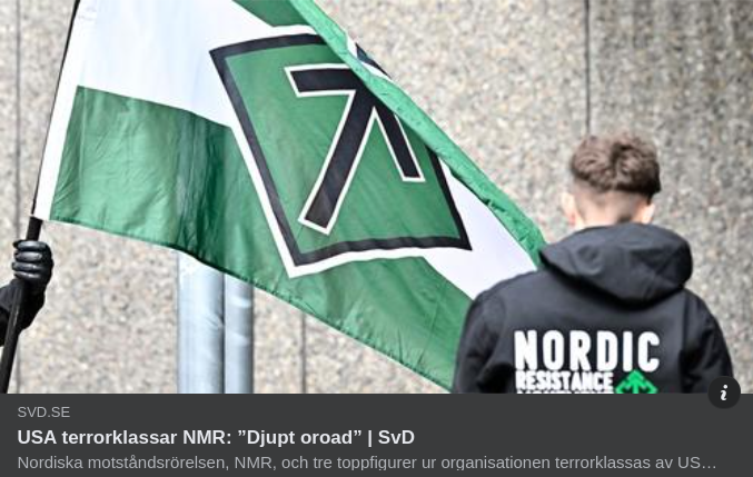 Djupt Oroat USA Terrorklassar NMR