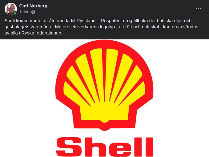 Inget Shell I Ryssland