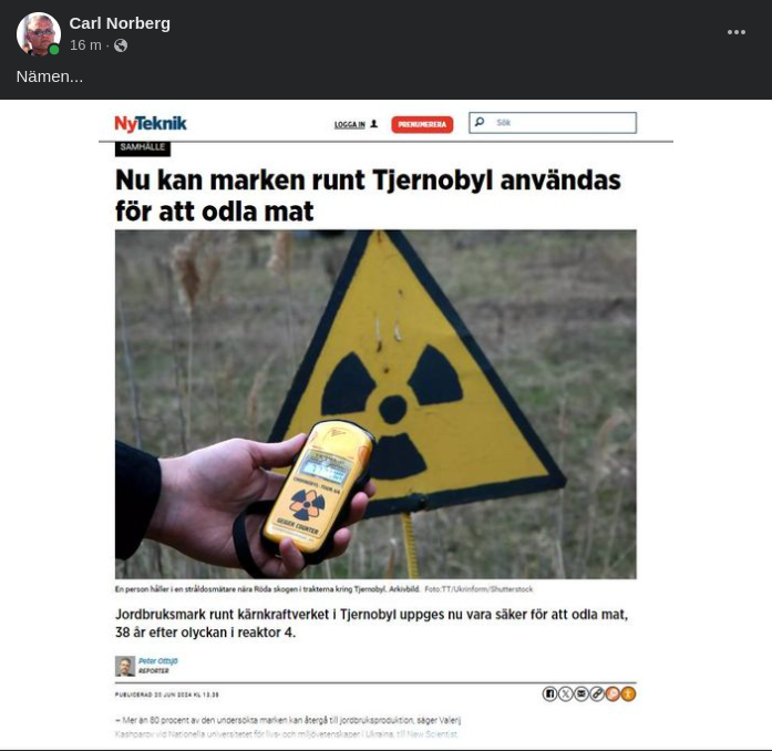 Odlingsbar Tjernobylmark