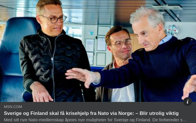 Krishjälp Från Nato Via Norge