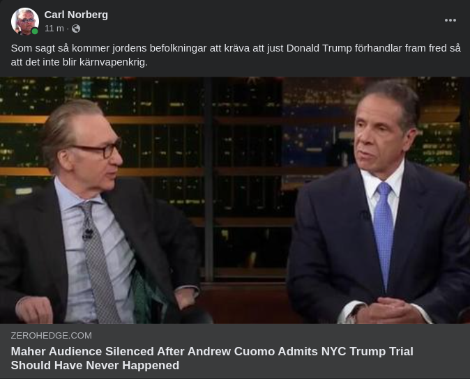 Maher & Cuomo Om Trumps Rättegång