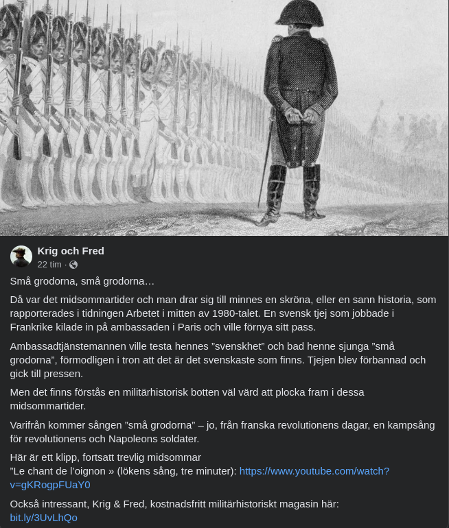 Smågrodor I Krig & Fred