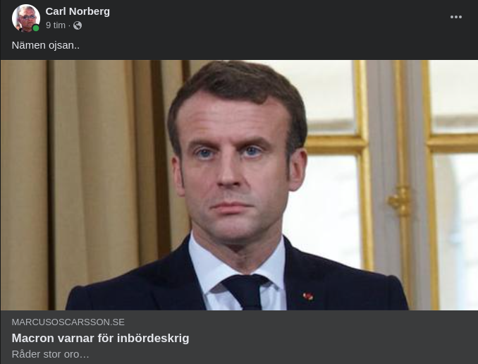 Inbördeskrigsvarnande Makaron