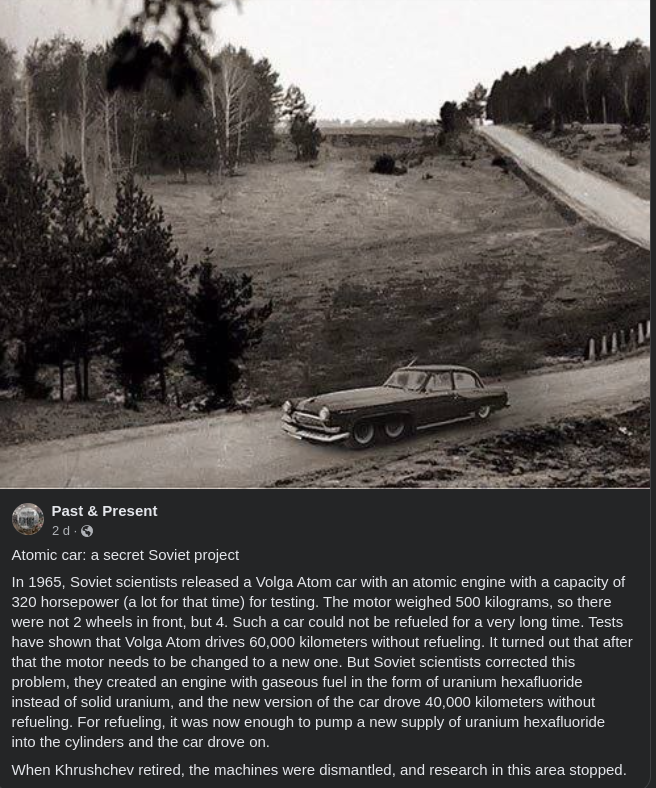 Rysk Kärnkraftsbil