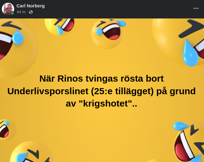 Krigshotstvångsröstande  Rinos