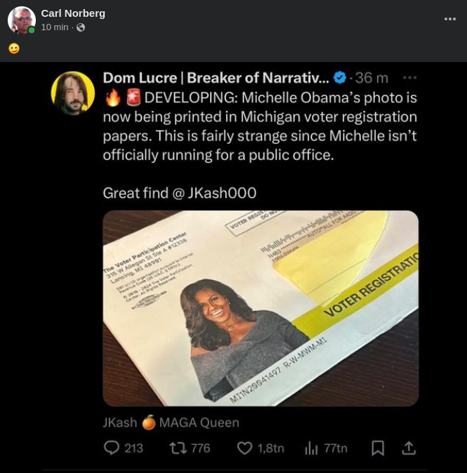 Big Mike I Michigans Röstregistreringspapper