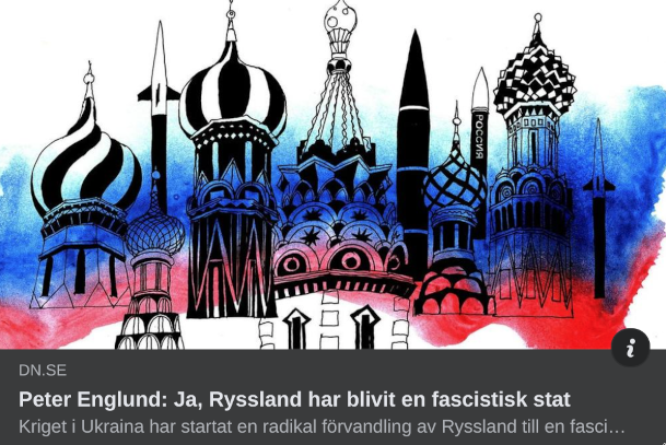 "Ryssland en fascistisk stat" i DN