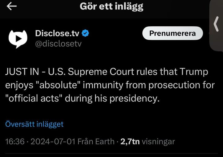 HD Ger Presidenttidsimmunitet