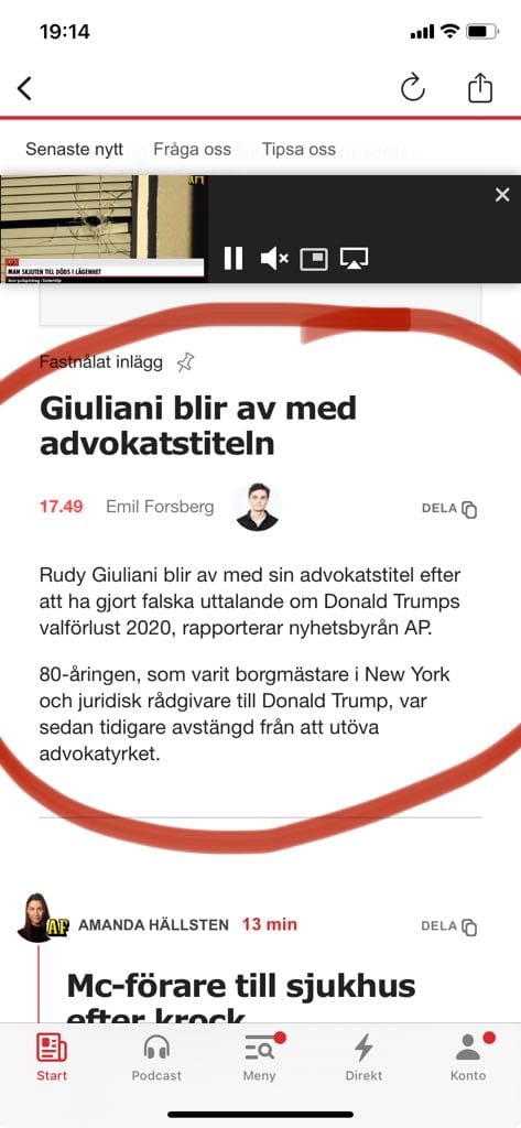 Giuliani Förlorar Advokattiteln