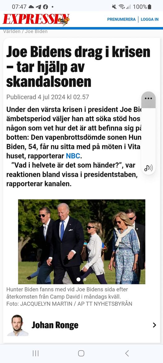 Med Hunter I Vita Huset Möten