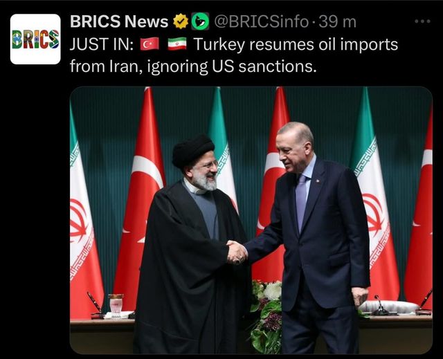 Turkiet Återupptar Iransk Oljeimport