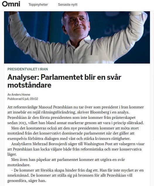 Reformvänlig President I Iran