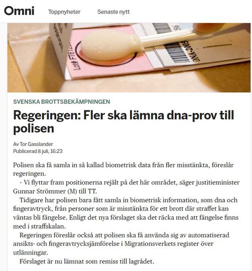 Polisiär Biometrisk Datainsamling