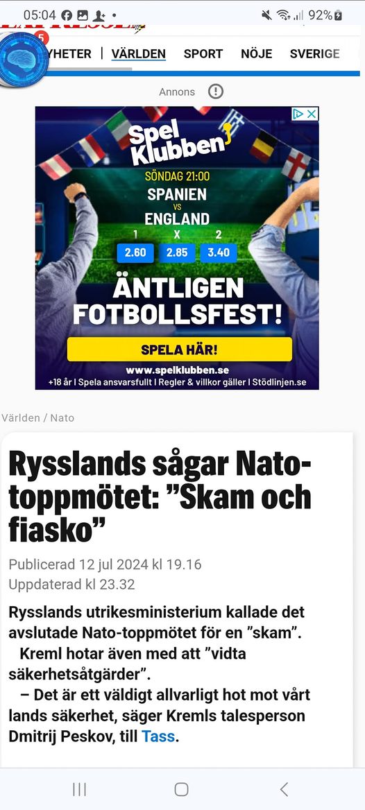 Peskov Om Konfrontationssvarsbehov