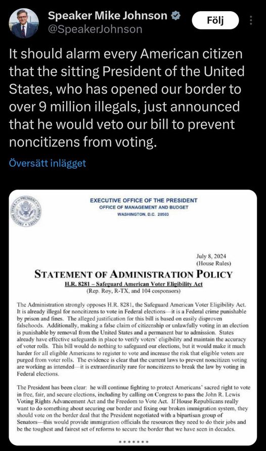 Röstberättigad I USA..