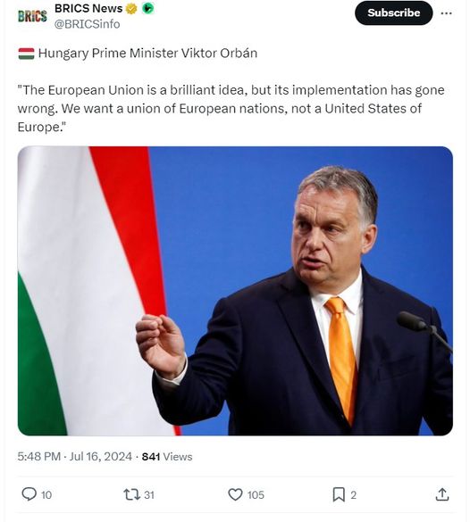 Orbán & En Briljant Unionsidé