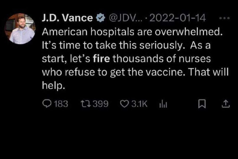 Vaccinerad JD Vance