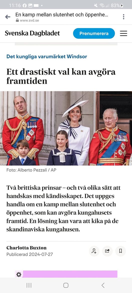 Skandinavisk Kungahuslösning För Britterna?..