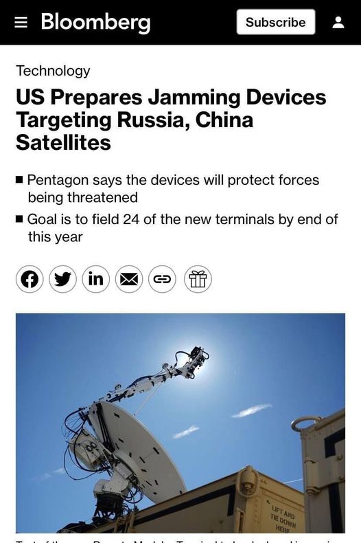 Amerikansk Satellitstörningsutrustning..