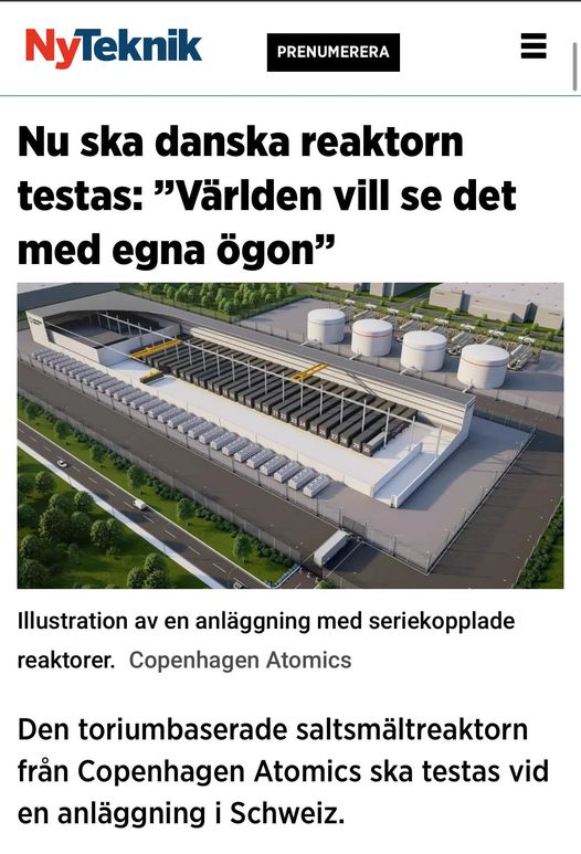 Danskt Reaktortest I Schweiz