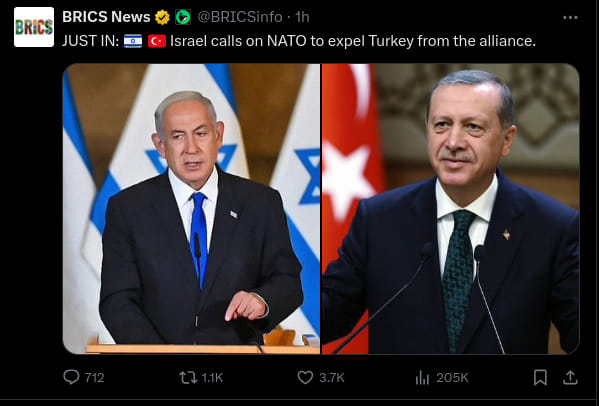 Israel Vill Sparka Ut Turkiet Från Nato