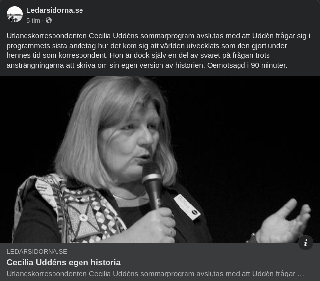 Verklighetsundvikande Cecilia Uddén
