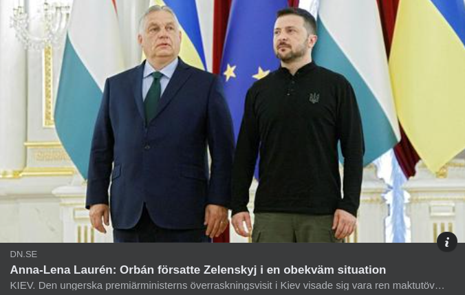 Obekvämt För Zelensky I DN