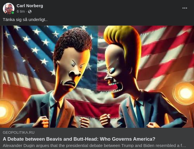 Dugin Med Bevis & Butthead