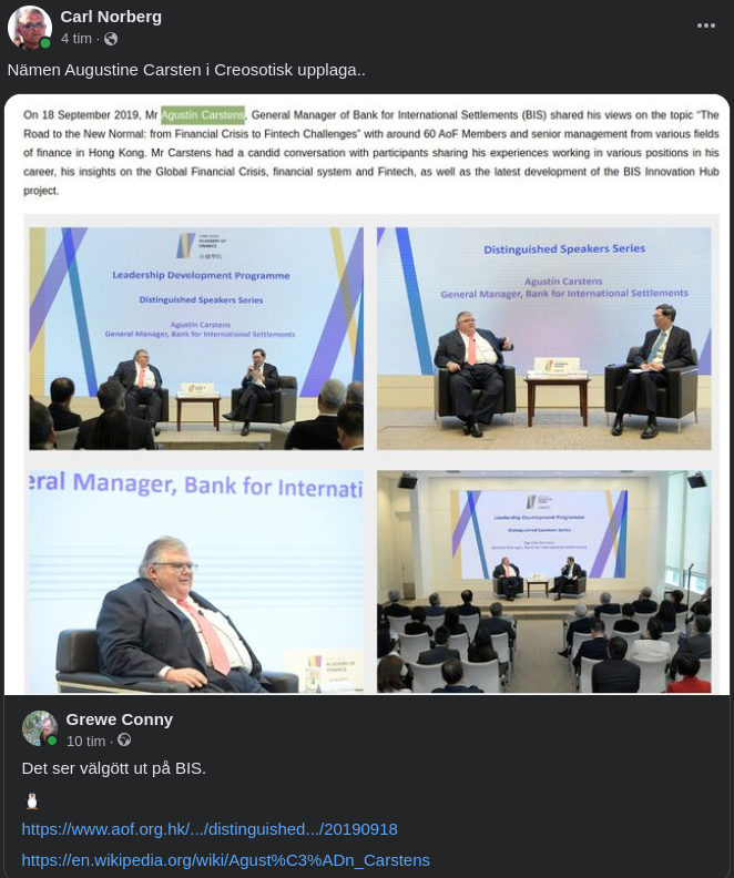 Creosotisk Augustine Carsten