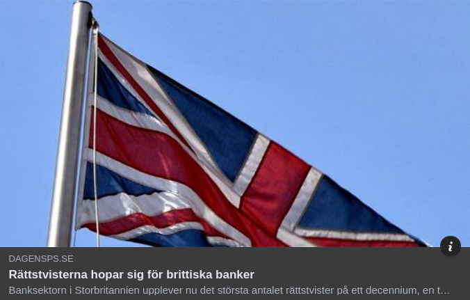 Hopandes Rättstvister För Brittiska Banker