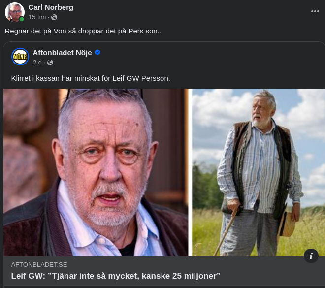 GW:s Ringa Monetära Förtjänst