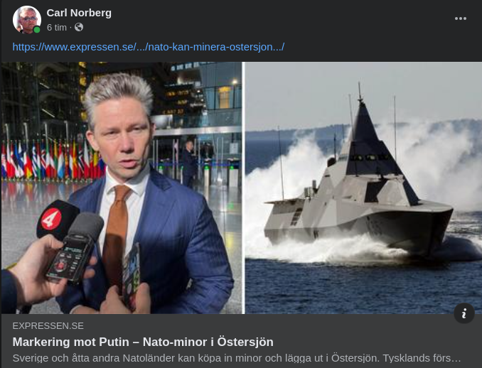 Nato Vill Minera Östersjön