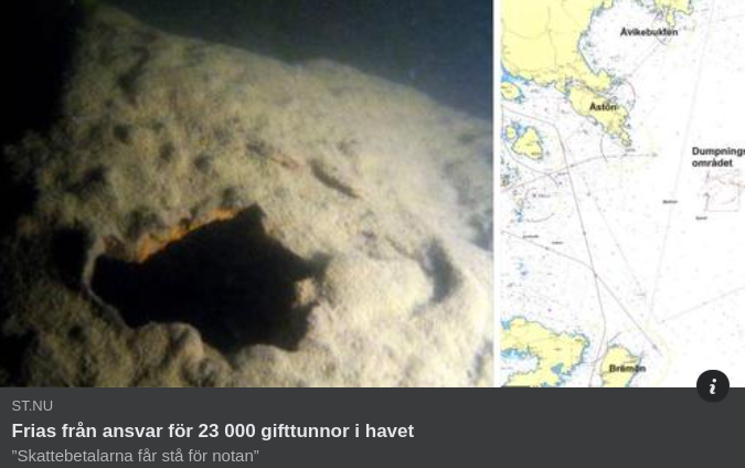 Ansvarsbefriade För 23 000 Gifttunnor