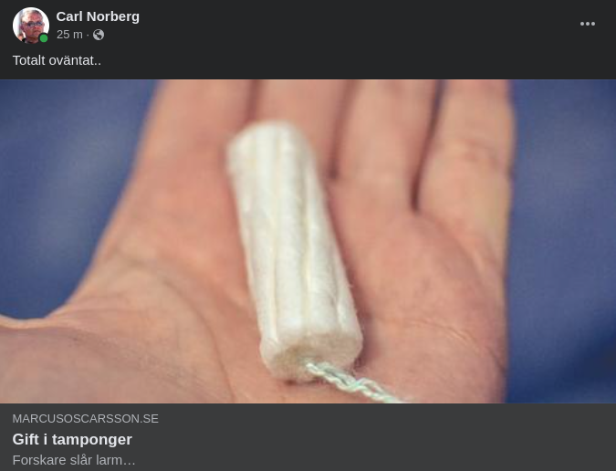 Giftiga Tamponger