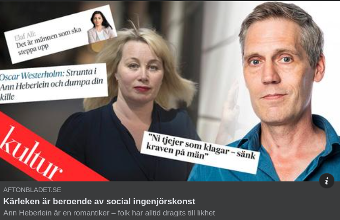Kärleken & Den Sociala Ingenjörskonsten I Aftonslasket