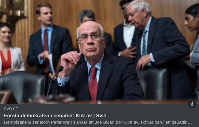 Första Demokratsenatorn För Underlivsporslinsavklivande