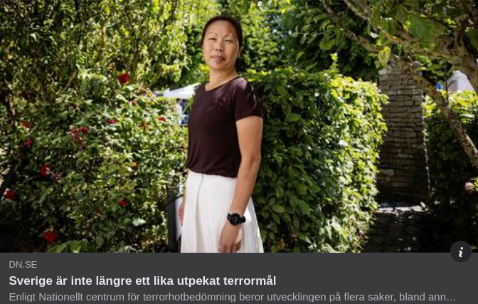 Minskat Utpekande Men Samma Hotnivå