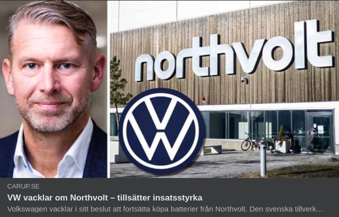 Vacklande Northvolt Tillsätter Insatsstyrka
