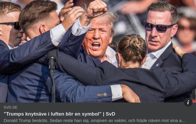 Historisk Trump-Bild I SvD