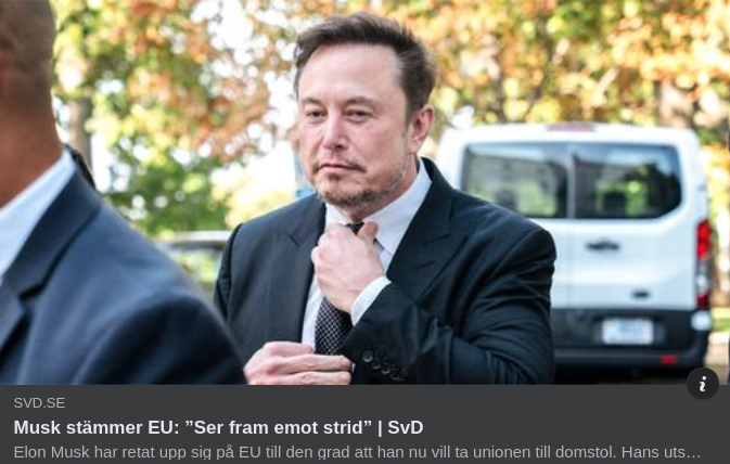 Musk Stämmer EU