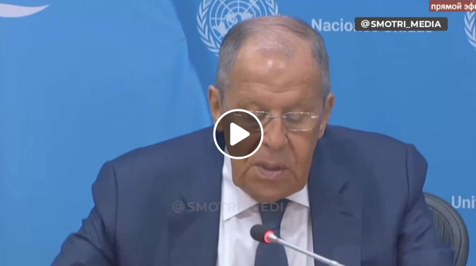 Presskonferens Med Lavrov Efter FN-Möte