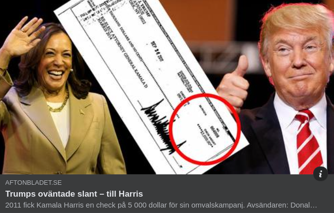 Oplanerad Trump-Slant Till Harris