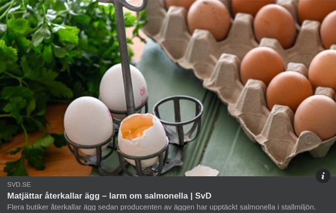 Äggåterkallande Matjättar