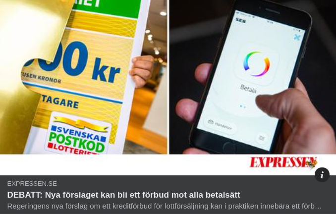 Postkodlotteriet & Överskuldsättningen