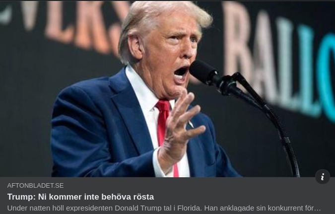 Färdigröstat Efter Trump..